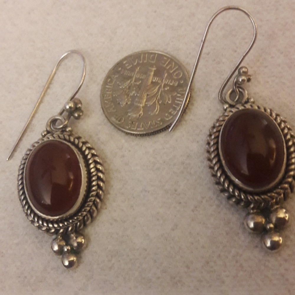 🦋Vintage Suarti carnelian earrings